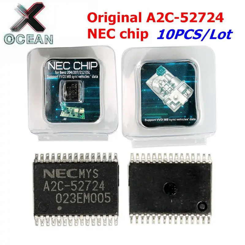 10 шт./лот транспондер A2C-45770 A2C-52724 NEC чипы для Benz Мерседес 204/207/212 ESL ELV поддерживает