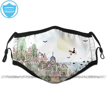

Studio Ghibli Mouth Face Mask Just Another Delivery Facial Mask Fashion Funny with 2 Filters for Adult