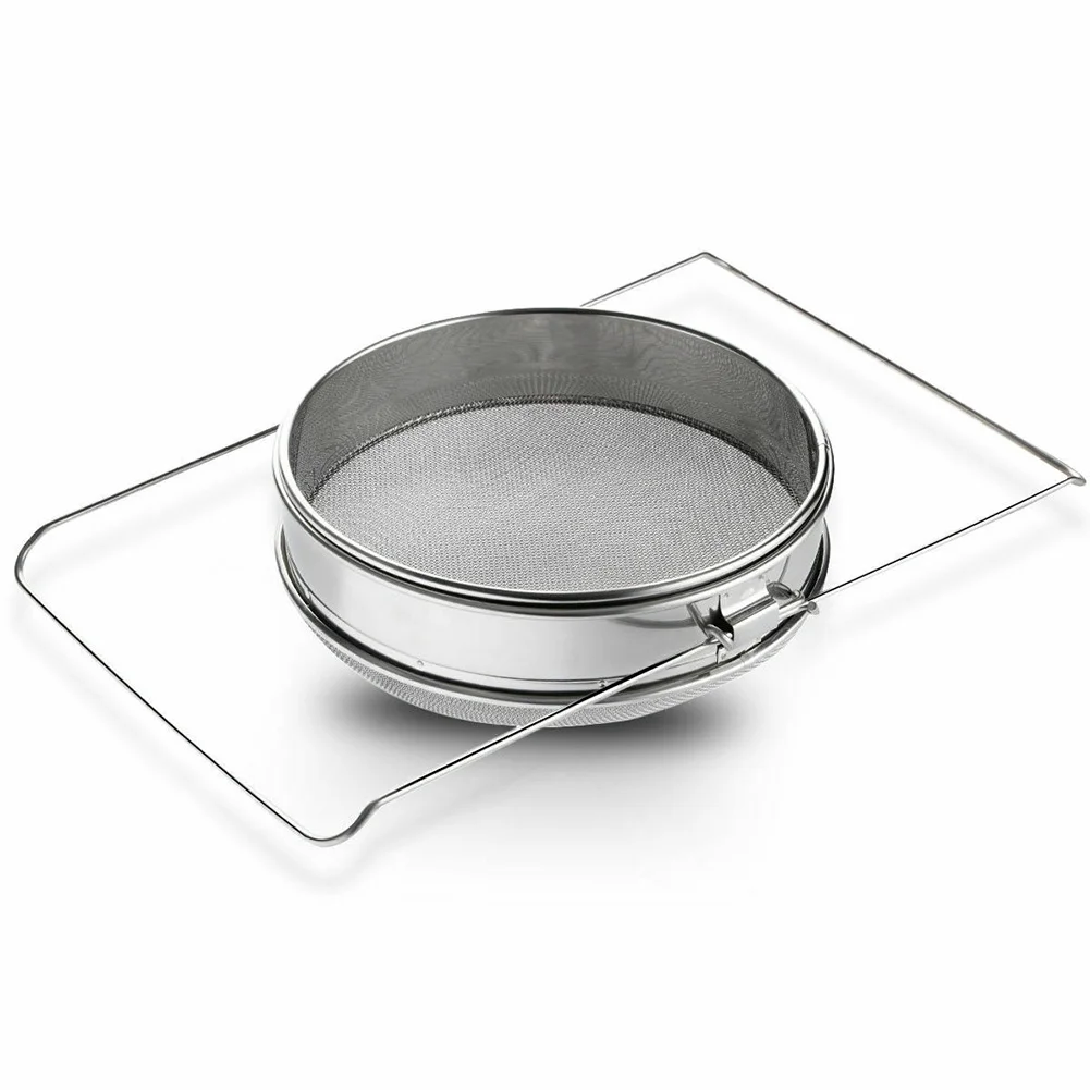 

Honey Strainer Double Sieve Stainless Steel Apiary Beekeeping Honey Filter Tools DNJ998