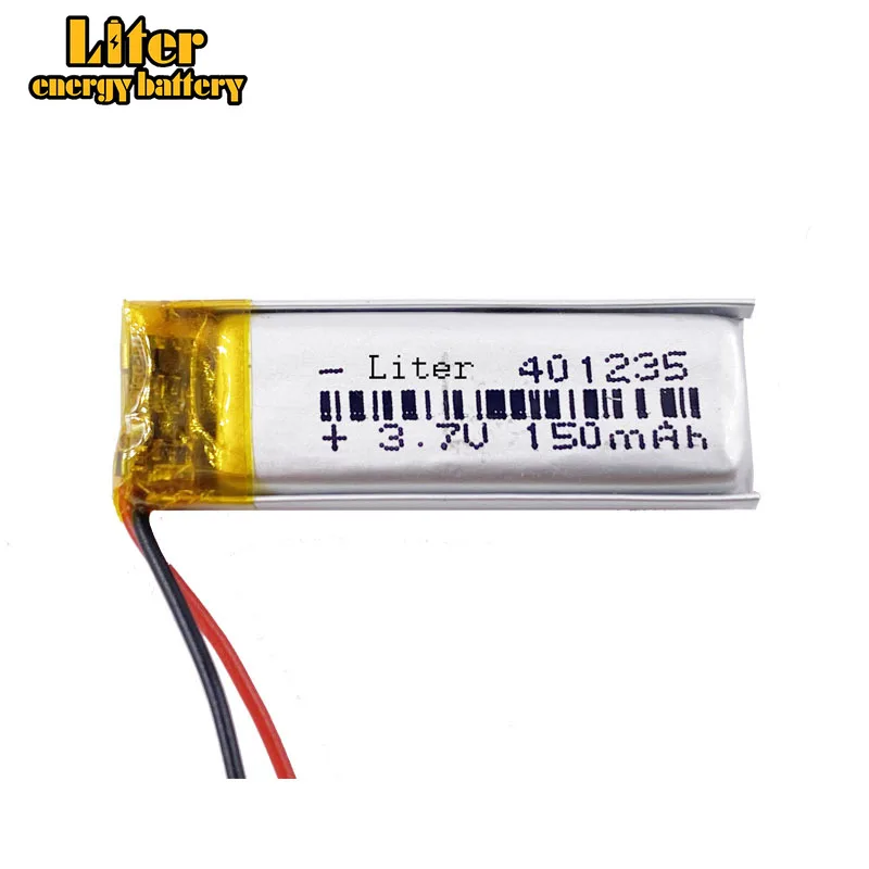 3.7V lithium battery 041235 401235 150MAH MP4 MP5 Recording Pen Camera Battery