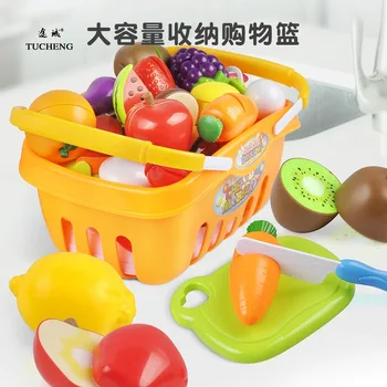 

Children Kitchen Toy Can Be Cut Fruit GIRL'S Vegetable Slicer Set Baby Cook Play House Combination Boy