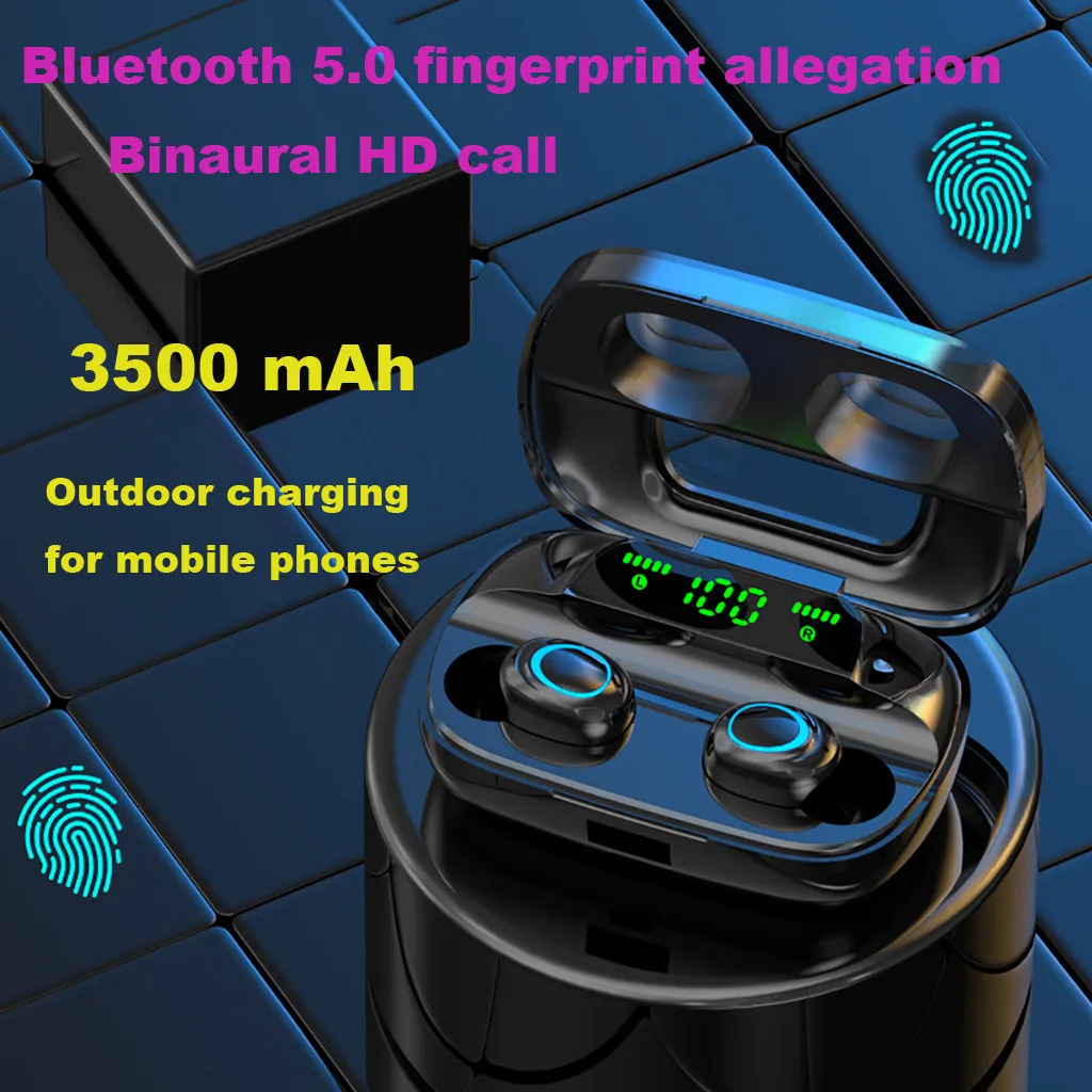 Беспроводные наушники Bluetooth 5 0 TWS гарнитура HIFI мини-наушники-вкладыши спортивные