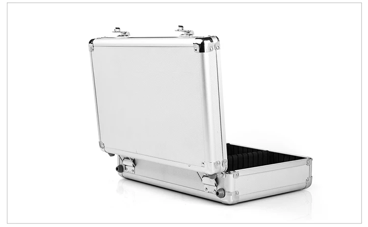 Защитная коробка алюминиевый ящик с паролем, ящик для инструментов, чемодан, футляр для чеков и перегородок, чековый ящик для инструментов
