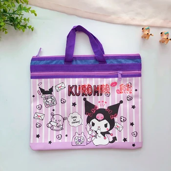 

Kuromi Melody Crayon Shin-chan Fashion Anime Makeup Bag Handbag School Study Pen Storage Bags NEW