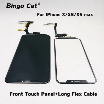 

5pc Phone Touch Screen Digitizer With Long Touch Flex Cable No Need Soldering For iPhone X XS max LCD Screen Replacement