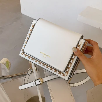 

Elegant Female Square Crossbody bag 2020 Fashion New High quality Leather Women's Designer Handbag Chain Shoulder Messenger Bag