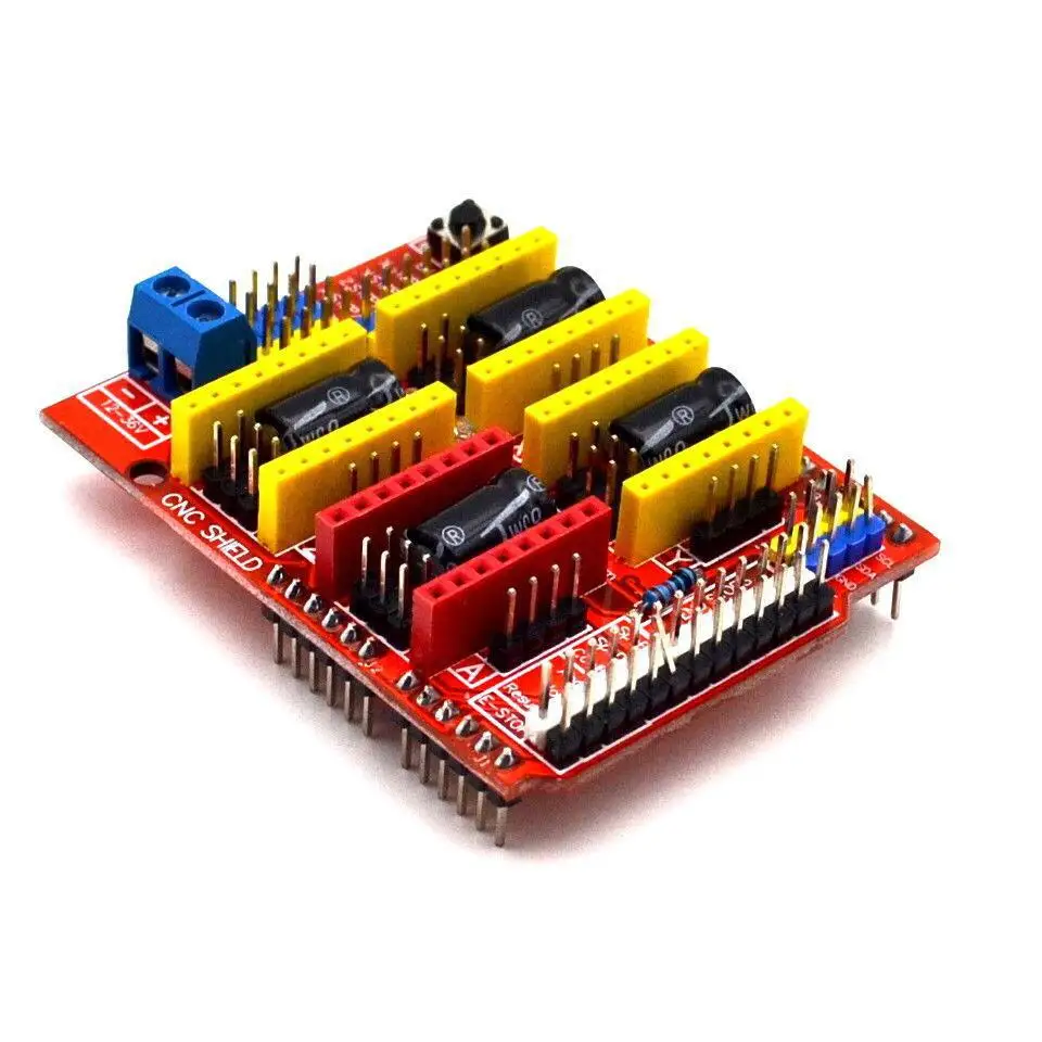 CNC щит доска+ A4988 Драйвер шагового двигателя для Arduino V3 гравер 3d принтер
