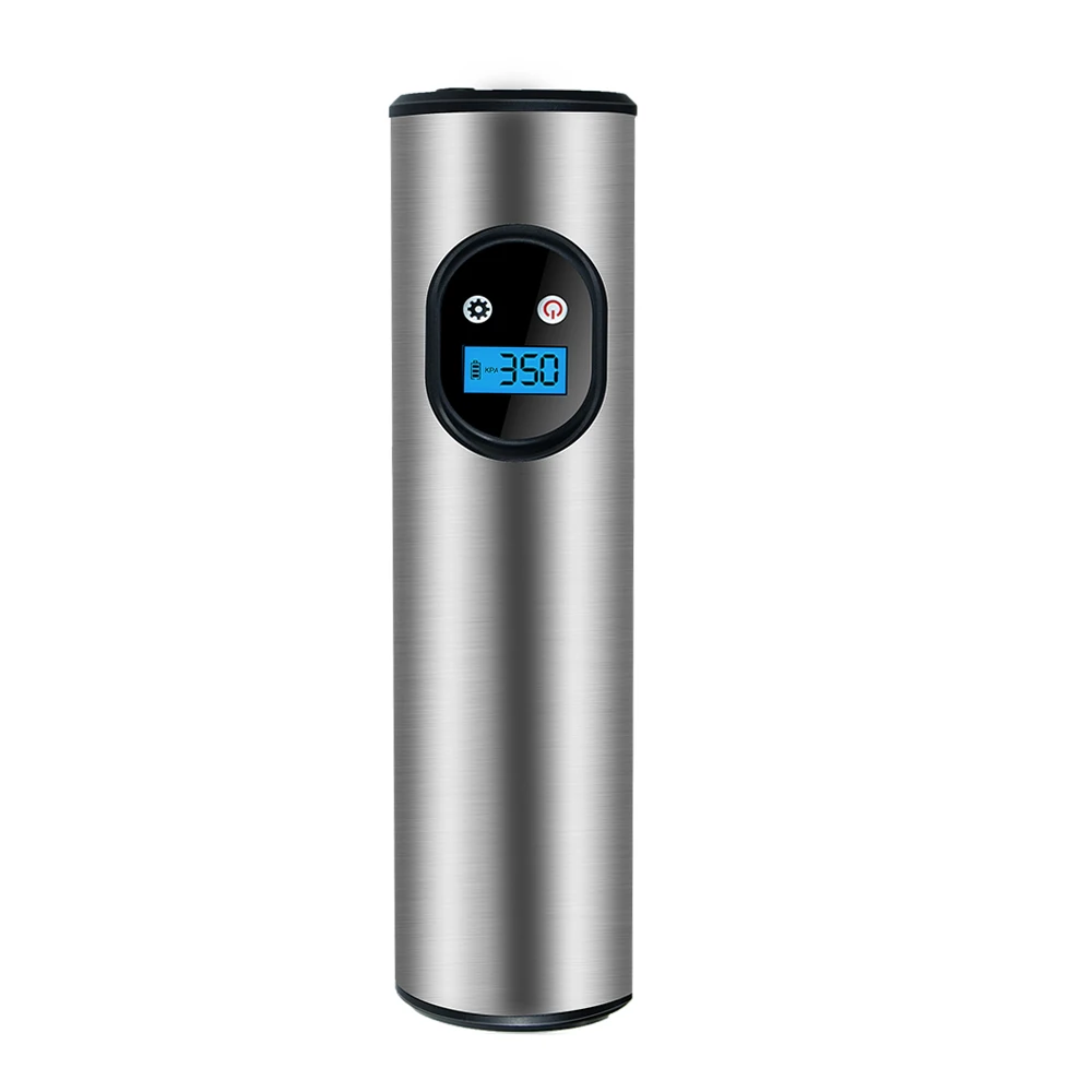 USB интерфейс портативный воздушный компрессор надувной насос 12 В 150PSI с ЖК-дисплеем для автомобильных велосипедов шины шары кольца для плавания