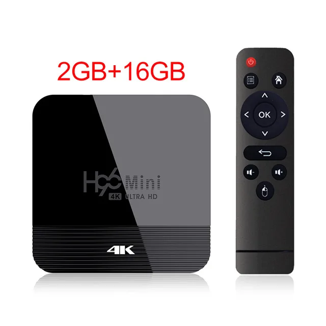 H96 мини H8 Android 9,0 ТВ приставка 2G 16G Rockchip RK3328A 1080p 4K BT Wifi Google Store Netflix H96 Mini 1G8G телеприставка PK Mi Box - Цвет: Черный