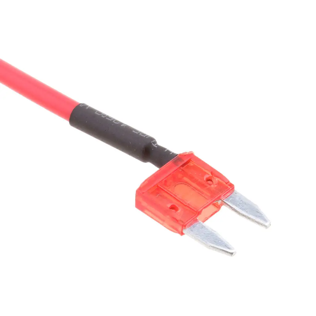 Car Truck Boat Mini Blade Fuses 5 Pieces 10A 32V 16 AWG Wire