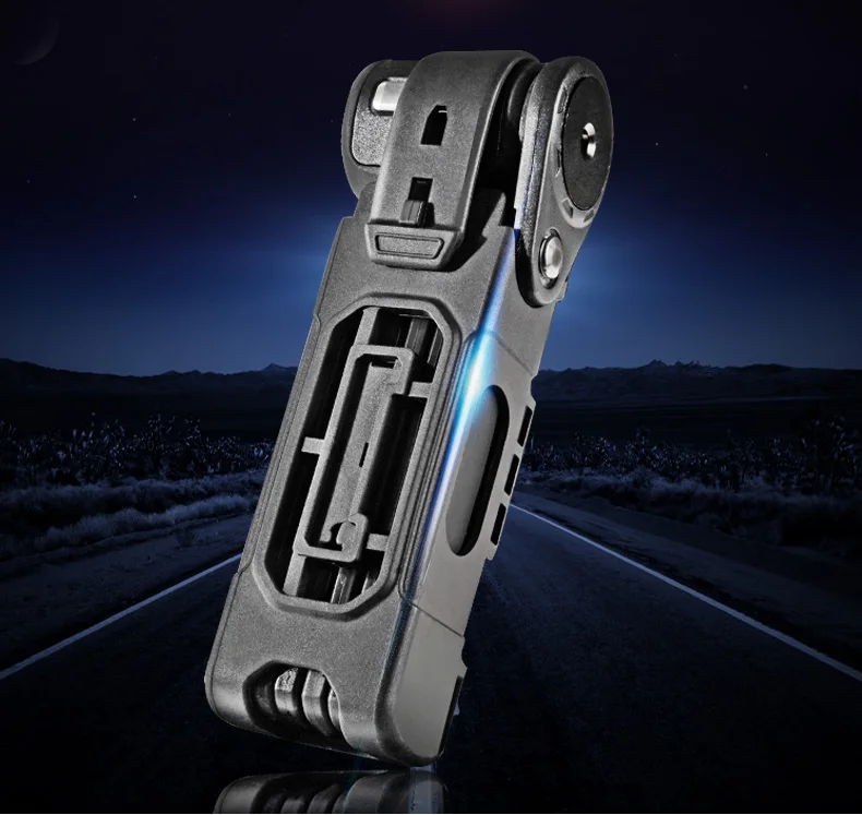 

ROCKBROS Bicycle Lock Anti Theft High Strength Bike Lock Folding Motorcycle Lock Anti Drill Resistant Road MTB Bike Accessories