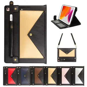 

Envelope Leather Case For iPad Pro 12.9 2018 Tablet Shoulder Bag Cover For iPad Pro 12.9 Long Strap Bag A1876 A1895 A1983 EEMIA