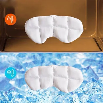 

Women Men Adjustable Strap Shade Cover Home Travel Relieve Dark Circle Hot Cold Therapy Zipper Yoga Weighted Eye Patch Sleeping