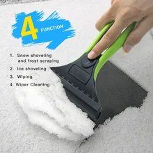 2-в-1 автомобильный скребок для льда снегомер из удаления льда для зимы, для защиты от обледенения инструмент чистый аксессуары