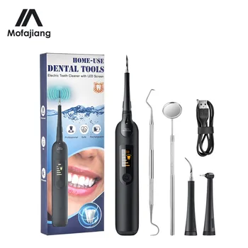 

Electric Sonic Dental Scaler LED Display Tooth Calculus Remover Cleaner Tooth Stain Tartar Whitening USB Teeth Tartar
