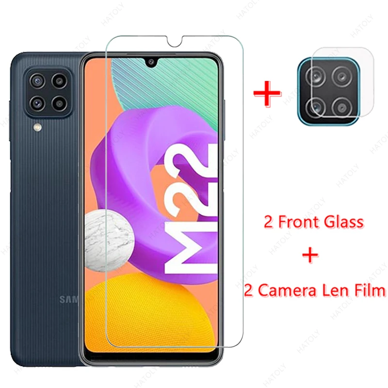 Vetro Temperato Per Samsung Galaxy M22 Vetro Per Samsung Galaxy M22 M12 M32 M62 M42 M02S M02 Pellicola Salvaschermo Hd Len Film