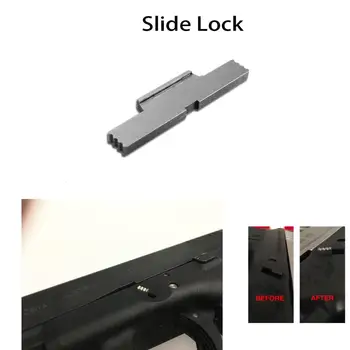

Silvery Stainless Steel Extended Glock Slide Lock Lever For ALL Glock Models