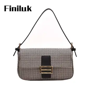 

XXXXX Small Suqare Women Bags Fashion Plaid Handbag Contrast Color Shoulder Bag Retro Crossbody Bag bolsa feminina BIW404 PM49