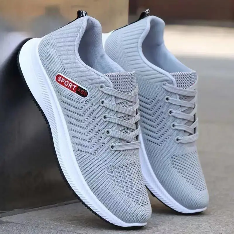 

Pop Korean Casual Sneakers Comfortable Mesh Running Shoe Sports Anti-Slip Lightweight Men's Shoes Trendy All-Match Shoes
