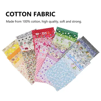 

TTLIFE New 30/50pcs Mixed Color DIY Square Cotton Fabric Pastoral Floral Cotton Cloth Floral Patchwork for Craft Sewing 10x10cm