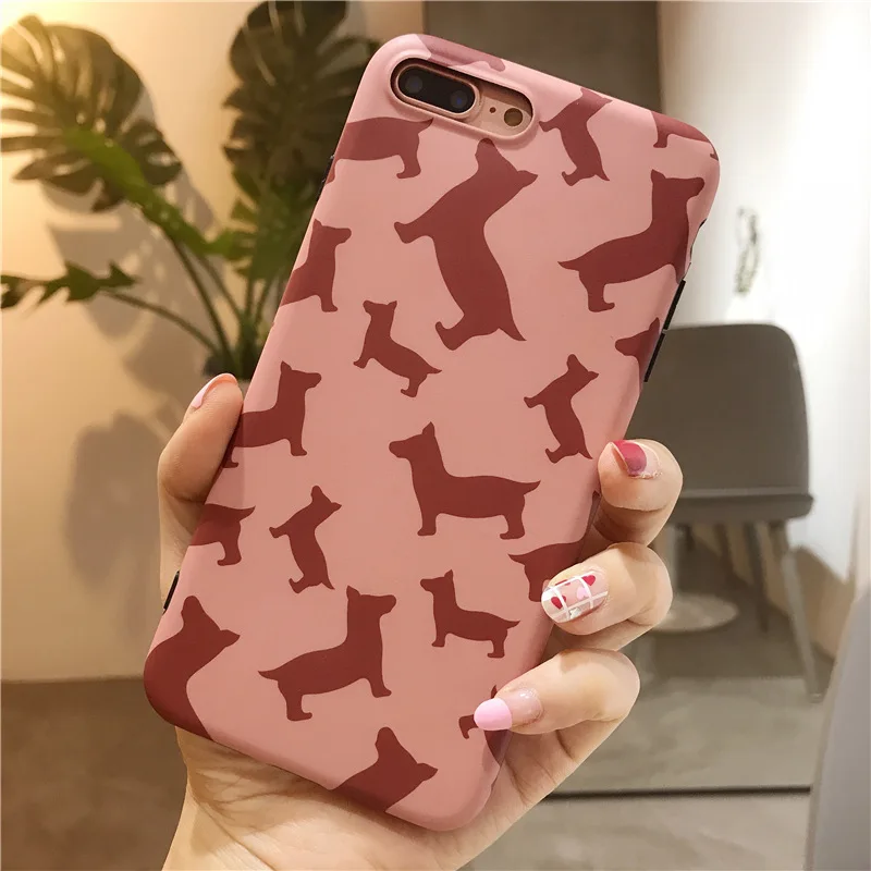 Liu Shishi Celebrity Style Dog Applicable iphonexrmax Phone Case iPhone 8/7 Plus Soft Cover Dull Polish Protective Case