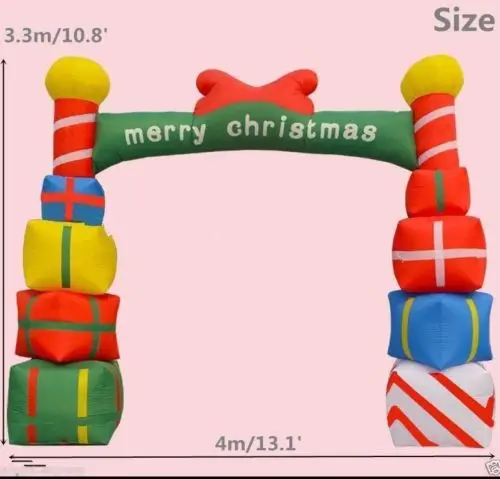 

4m Giant Inflatable Christmas Arch with Gift Boxes for Opening Ceremony 110v 220v ATT