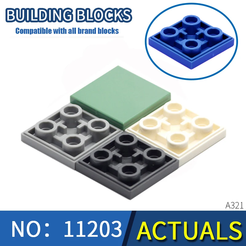 

KAZI 11203 2x2 For Bricks Building assemble buildmoc educational enlighten kids technic city Blocks diy toys constructor parts