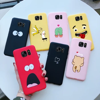 Custodia per telefono per Samsung Galaxy S6 Edge Custodia Bellissimo modello Cover posteriore in silicone morbido per Galaxy S6 Edge Custodia Samsung S6 S 6 6S