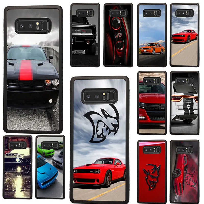 Hard PC TPU Phone Cases for Samsung Galaxy Note 8 9 10 20 S6 S7 S8 S10 S10E S20 Plus Pro Edge Bags Back Shell Dodge Challenger | Мобильные