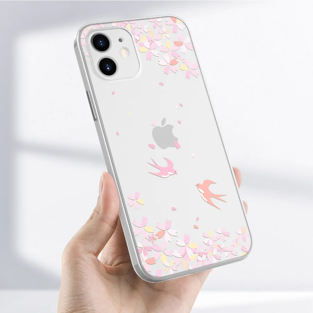 apple magsafe Cherry Blossoms Tree Case for Iphone 13 Case for IPhone 12 13 11 Pro XR 7 X XS Max Mini 8 6 6S Plus 5 5S SE 2020 Silicone Cover magsafe charger amazon 