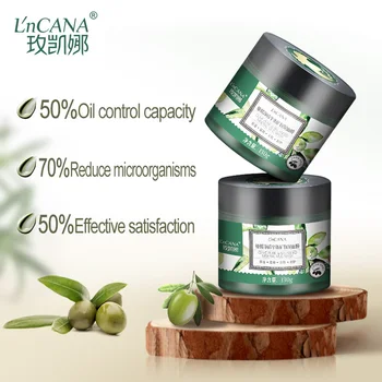 

L'nCANA Pure and balanced mineral mud smear mask cleansing oil control acne removing blackhead mud mask