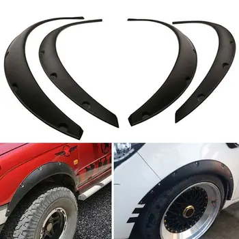 

4Pcs OE Styled Car Mud Flaps for Universal Car Truck Mudguard Auto Front Rear wheel Black Plastic Mud Flaps Mud Guard Car Fender