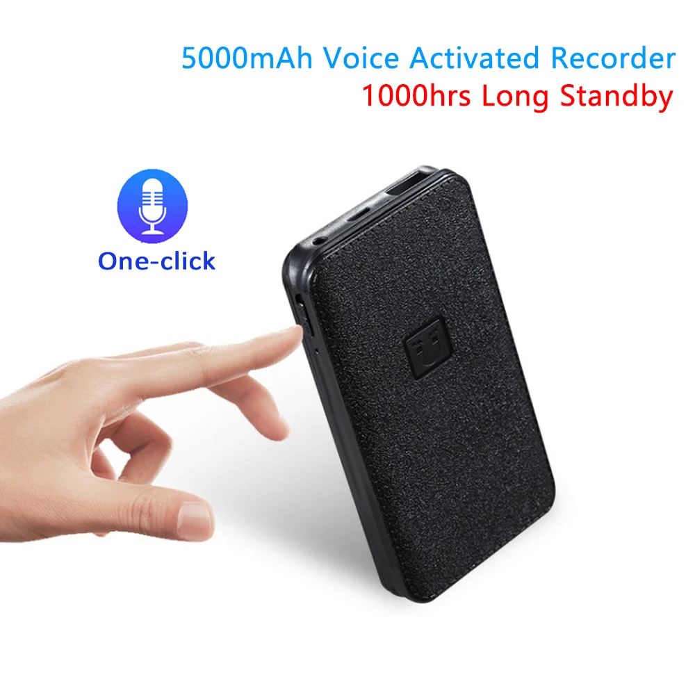 Mini spy voice recorder 365 days standby 16GB hidden audio recorder