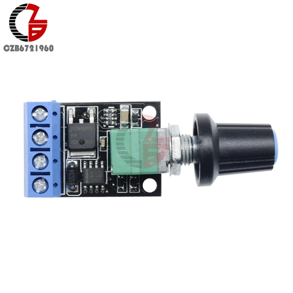 2PCS 10A Motor Speed PWM Controller 5-16V Adjustable Voltage Regulator Control 