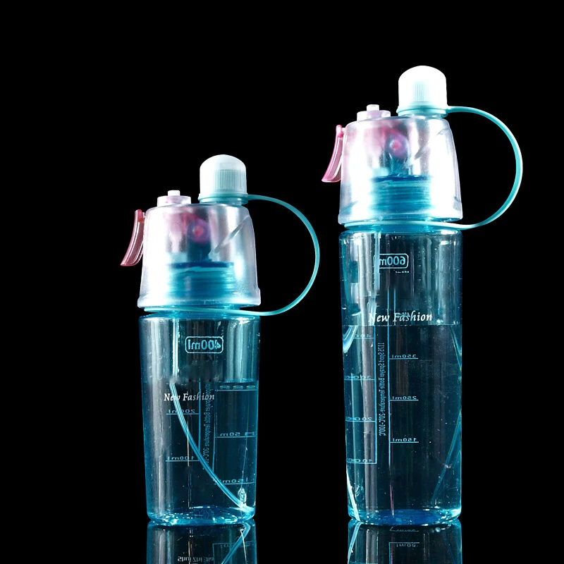 400/600 мл спортивный пластиковый колпачок от распылителя бутылка с водой охлаждающая бутылка для воды креативный подарок Новая необычная чашка предметы домашнего обихода