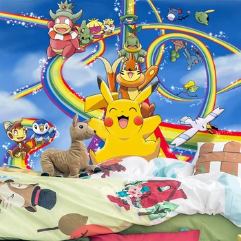 

[Self-Adhesive] 3D Pokemon 08619133 Japan Anime Wall Paper mural Wall Print Decal Wall Murals