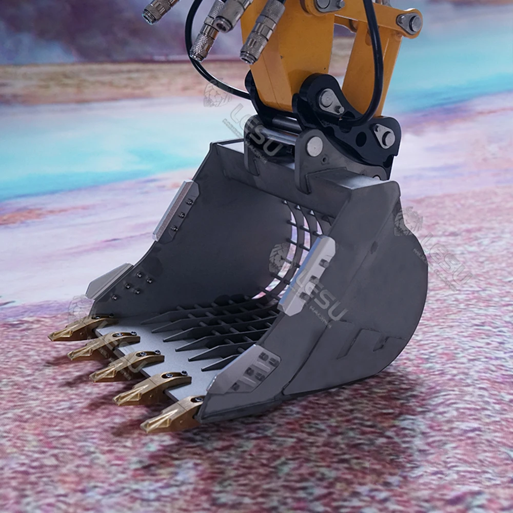 Lesu Toy Model 1/14th Scale Rc Hydraulic Excavator Ac360 Metal Grille