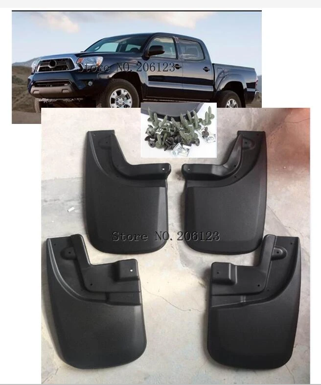 Molded Front For Toyota Tacoma Mud Flaps 2005-2015 Mud Guards Splash Guards