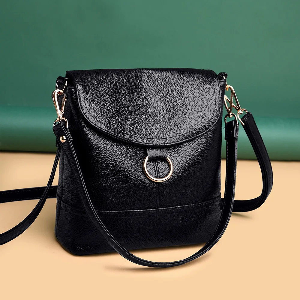 

Elegant Female Lichee Pattern Tote Bucket Bag 2020 New Quality PU Leather Women's Designer Handbag Lock Shoulder Crossbody Bag