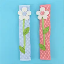 2 шт./компл. холодильник ручки крышки, украшенное пасторальным цветком в горошек Дверная Ручка дверцы холодильника перчатки для домашнего украшения аксессуары