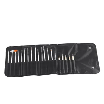 

20pcs Nail Art Decorations Brush Set Tools Pro Painting Pen for False Nail Tips UV Nail Gel Polish Brushes With Bag