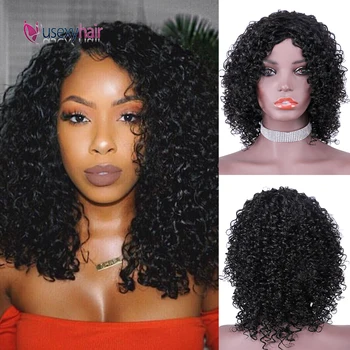 

Natural Curly Human Hair Wigs 150% Density Brazilian Kinky Curly Bob Wig Human Hair 100% Remy Pixie Cut Bob Wigs For Black Women
