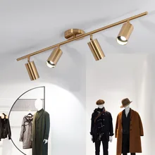 Камера трек светодиодный прожектор Северной Европе-Стиль современный коммерческий Применение товары для дома магазин одежды, настенное прихожей C