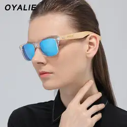 OYALIE, брендовые, дизайнерские, поляризационные солнцезащитные очки, для мужчин и женщин, с бамбуковым покрытием, солнцезащитные очки