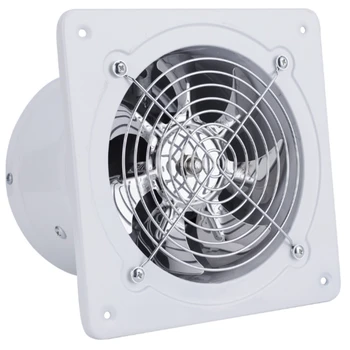 

220V Exhaust Fan 6 Inch Ventilation Exhaust Fan Hanging Wall Mounted Low Noise Home Bathroom Kitchen Smoke Exhaust Fan Air Vent