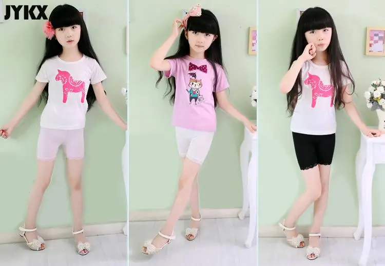 Hot new children's girls shorts modal lace pants children's girls shorts safety leggings