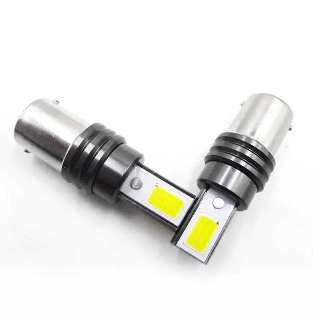 2 шт./компл. встроенный драйвер IC 12 V-14 V 1156 T20 T15 светодиодные задние фары Дневные стоп-сигнал Белый