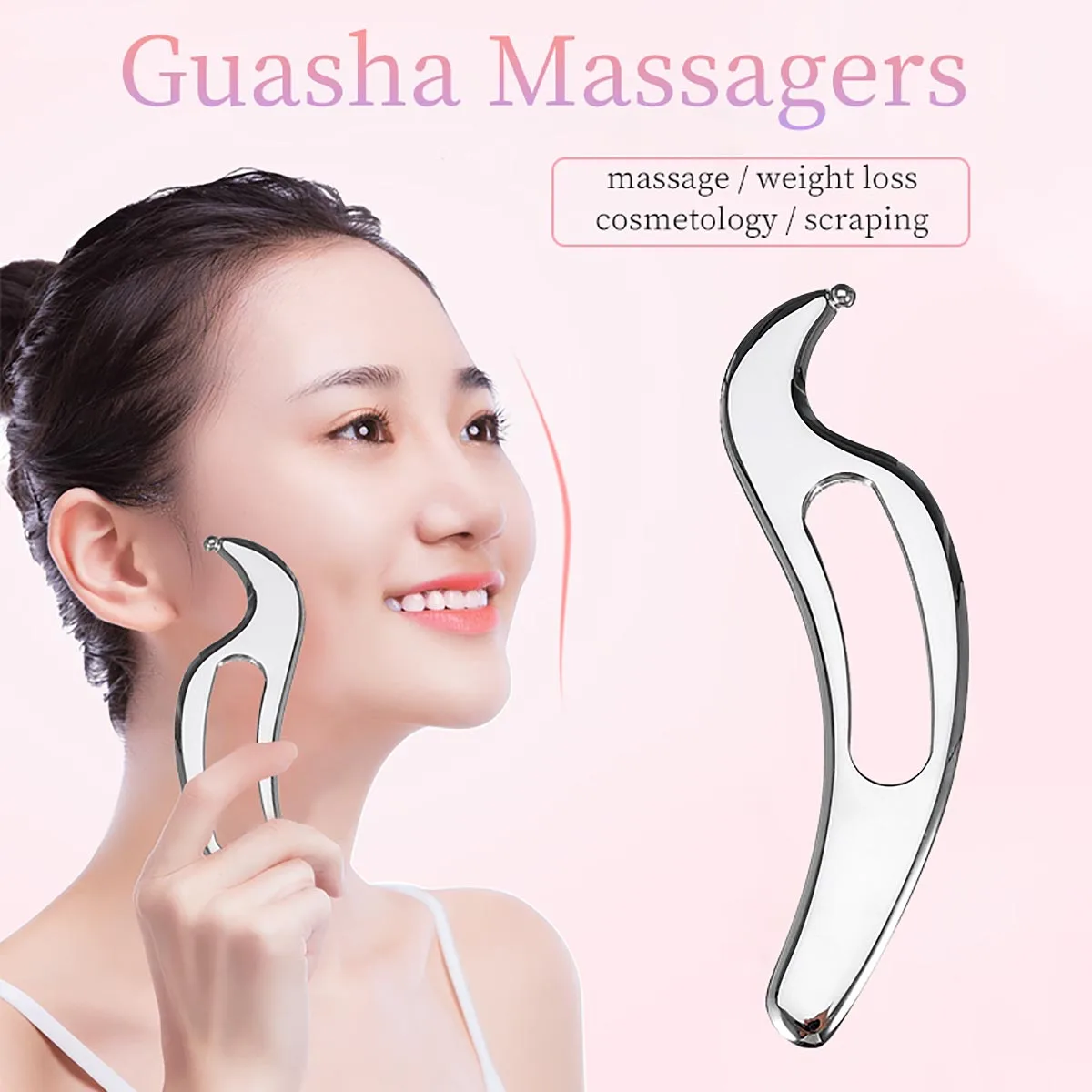 Нержавеющая сталь Gua Sha Guasha Массажер инструмент скребок физиотерапия свободные