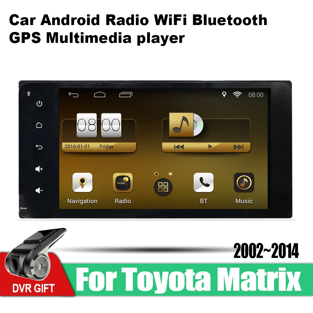 Автомобильный gps мультимедийный плеер ZaiXi для Toyota Matrix 2002 ~ 2014 автомобильный Android