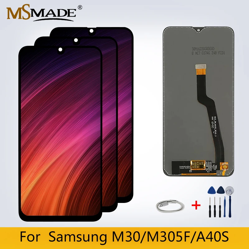 

Original LCD For Samsung Galaxy M30 2019 M305F LCD Display Touch Screen Digitizer Replacement Parts Free Shipping+Gift